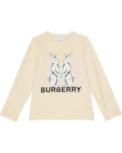 Burberry Kids Hare Tee Long Sleeve (Toddler/Little Kids/Big Kids) | Shirts & Tops