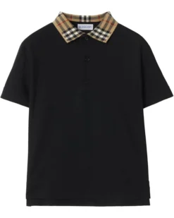 Burberry Kids Johane Check Collar Polo Shirt (Toddler/Little Kid/Big Kid) | Shirts & Tops
