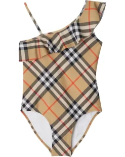 Burberry Kids Fern Check Swimsuit (Toddler/Little Kid/Big Kid) | Swimwear