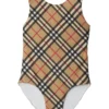 Burberry Kids Tirza Check Swimsuit (Toddler/Little Kid/Big Kid) | Swimwear