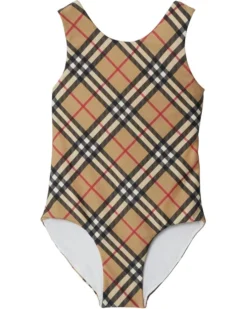 Burberry Kids Tirza Check Swimsuit (Toddler/Little Kid/Big Kid) | Swimwear