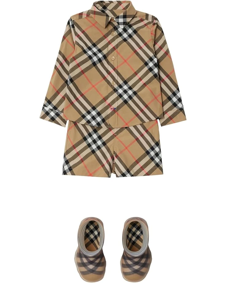 Burberry Kids Owen Check Long Sleeve Button Down Shirt (Infant/Toddler) | Shirts & Tops 3 Burberry Kids Owen Check Long Sleeve Button Down Shirt (Infant/Toddler) | Shirts & Tops - Image 3