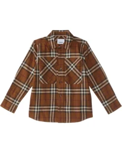 Burberry Kids Owen Check New (Toddler/Little Kids/Big Kids) | Shirts & Tops