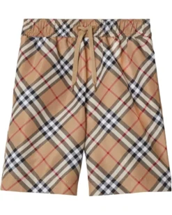 Burberry Kids Malcolm Check Swim Shorts (Toddler/Little Kid/Big Kid) | Swimwear
