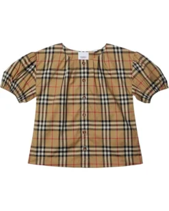 Burberry Kids Sheryl Check (Little Kids/Big Kids) | Shirts & Tops