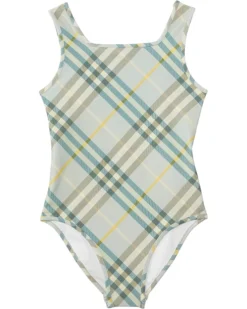 Burberry Kids Talia Check Swimsuit (Toddler/Little Kid/Big Kid) | Swimwear