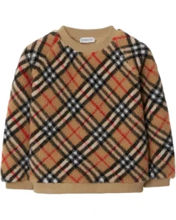 Burberry Kids KG5 Lora Check Fleece (Toddler/Little Kid/Big Kid) | Sweaters