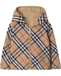 Burberry Kids Rufus Check Jacket (Infant/Toddler) | Coats & Outerwear