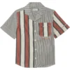 Burberry Kids Xanadu Striped Short Sleeve Shirt (Toddler/Little Kid/Big Kid) | Shirts & Tops