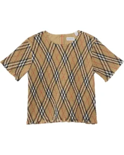 Burberry Kids Madeline Check Shirt (Infant/Toddler) | Shirts & Tops