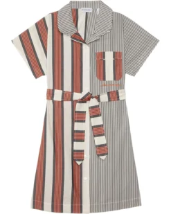 Burberry Kids Gilly Stripe Dress (Toddler/Little Kid/Big Kid) | Dresses